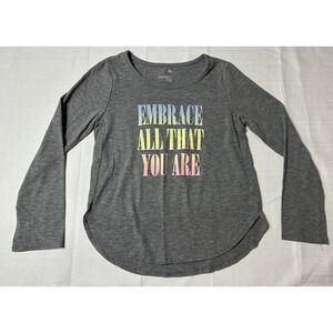 SO Favorite Tee Long-Sleeve "Embrace All That You Are" Graphic Girl's 7